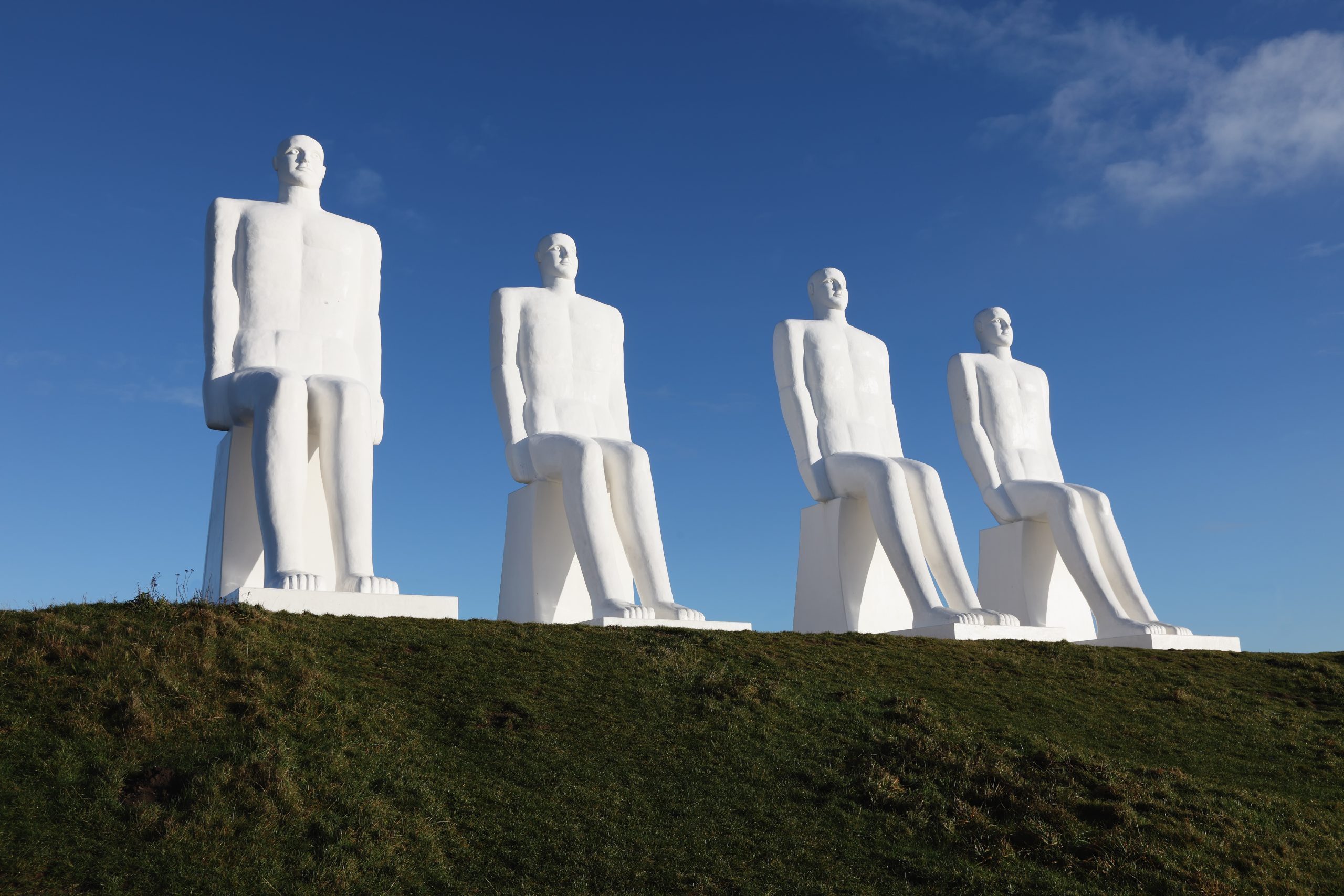 Man meets the Sea, statue in Esbjerg harbour, Denmark