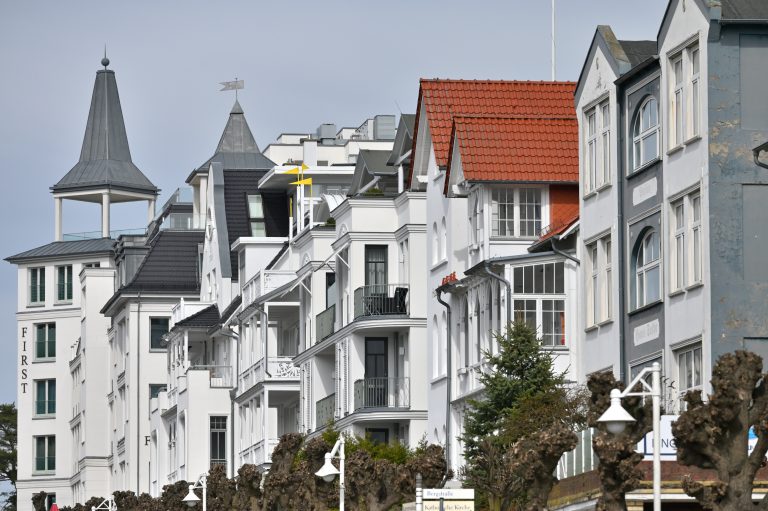 Typical architecture of the Sellin resort town